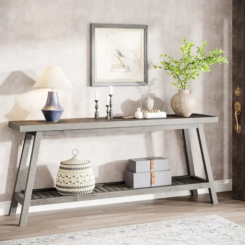 Tavolo Consolle da Ingresso Stile Rustico 180 cm