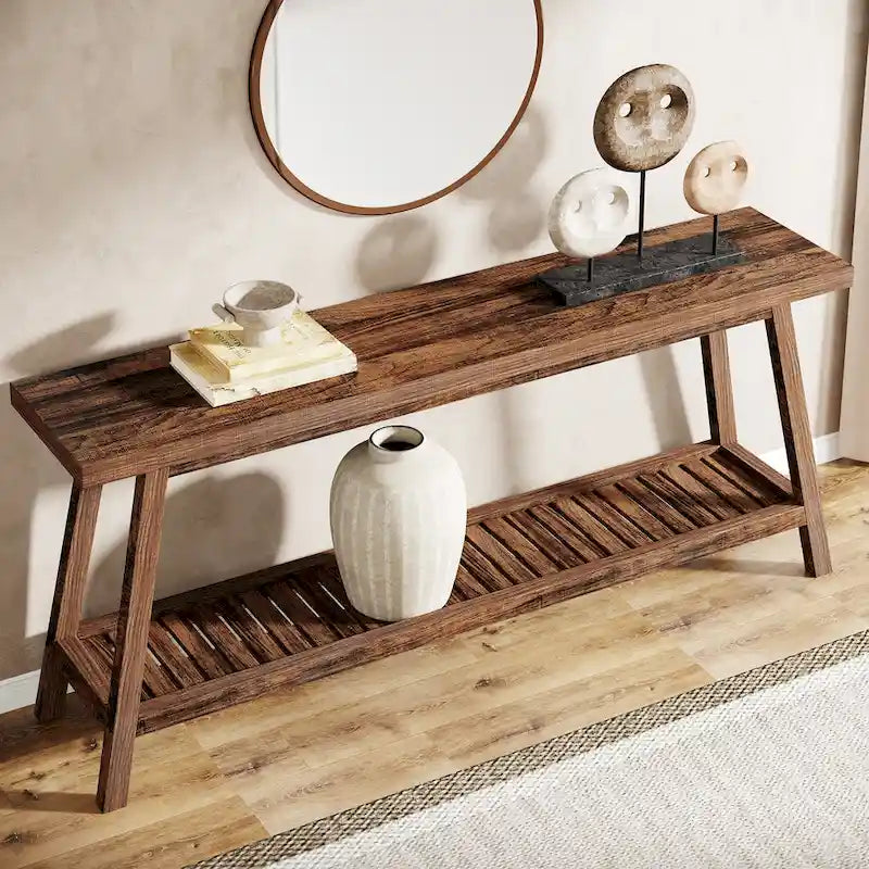 Tavolo Consolle da Ingresso Stile Rustico 180 cm