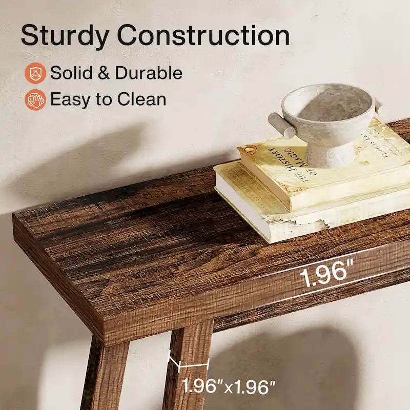 Tavolo Consolle da Ingresso Stile Rustico 180 cm