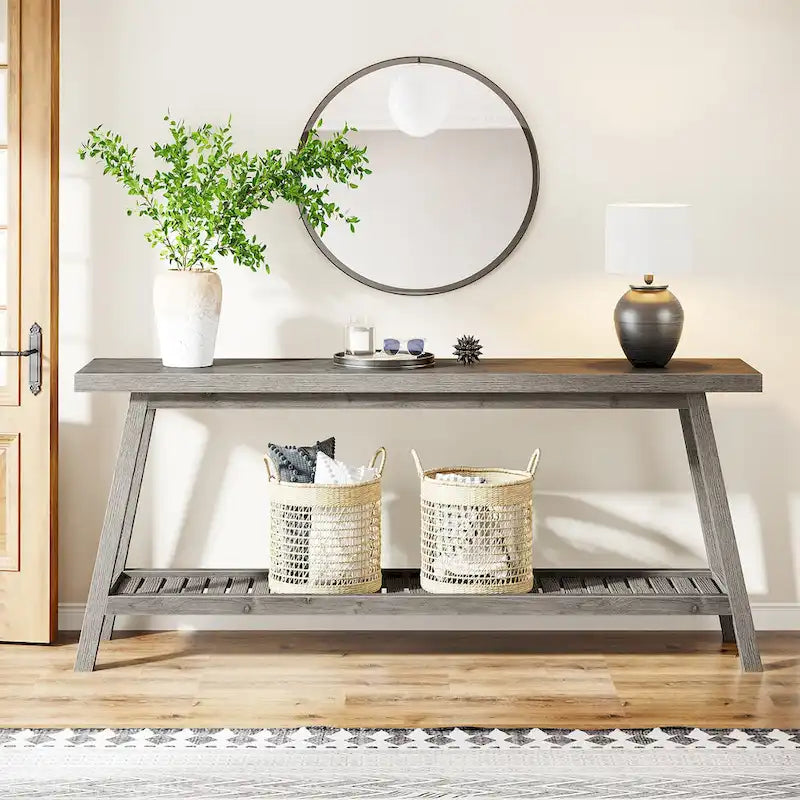 Tavolo Consolle da Ingresso Stile Rustico 180 cm