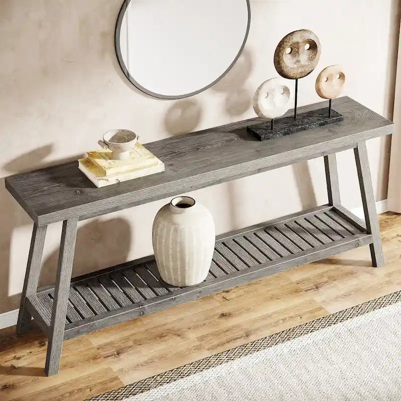 Tavolo Consolle da Ingresso Stile Rustico 180 cm