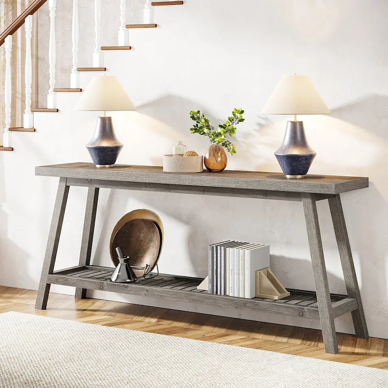 Tavolo Consolle da Ingresso Stile Rustico 180 cm