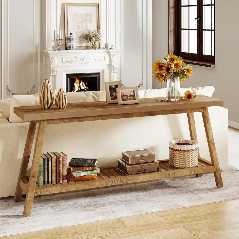 Tavolo Consolle da Ingresso Stile Rustico 180 cm