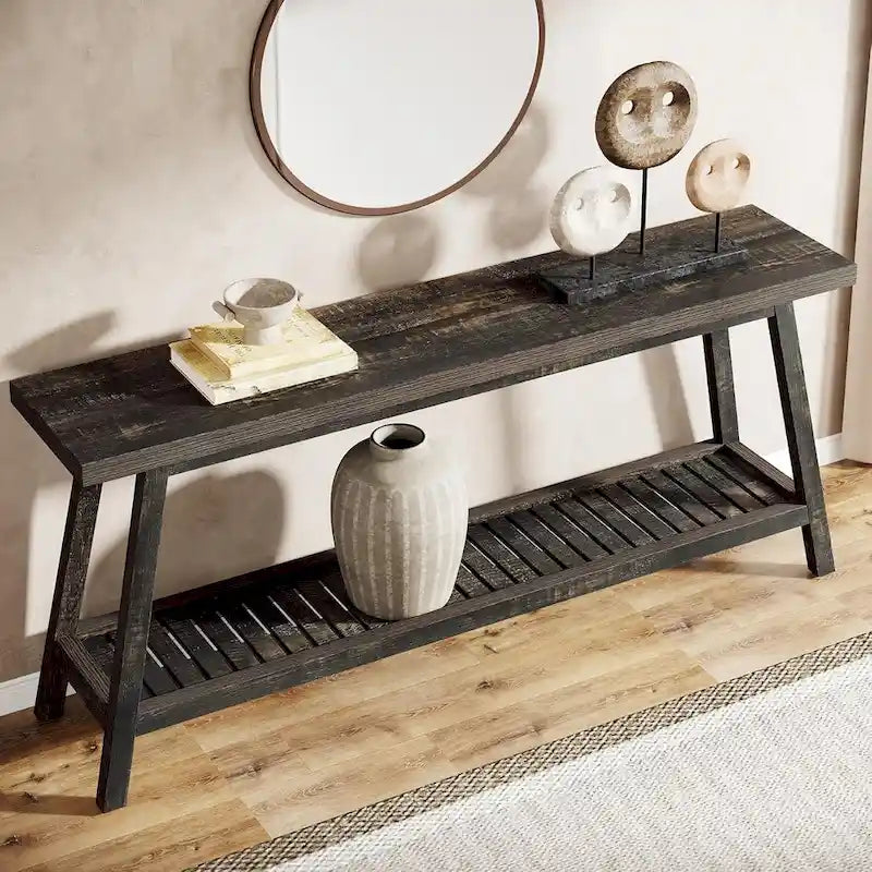 Tavolo Consolle da Ingresso Stile Rustico 180 cm