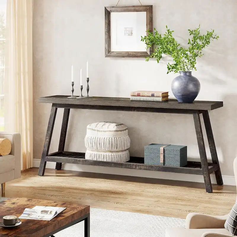 Tavolo Consolle da Ingresso Stile Rustico 180 cm