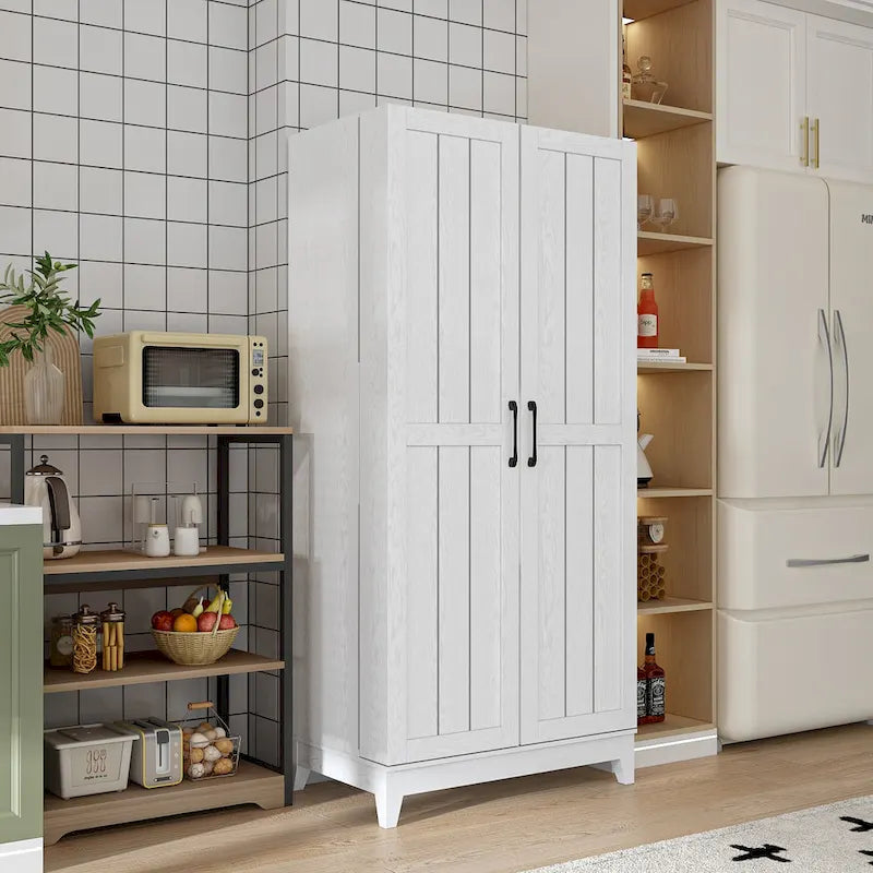 Mobile Cucina Multifunzione e Cantinetta Portabicchieri da Vino Dispensa