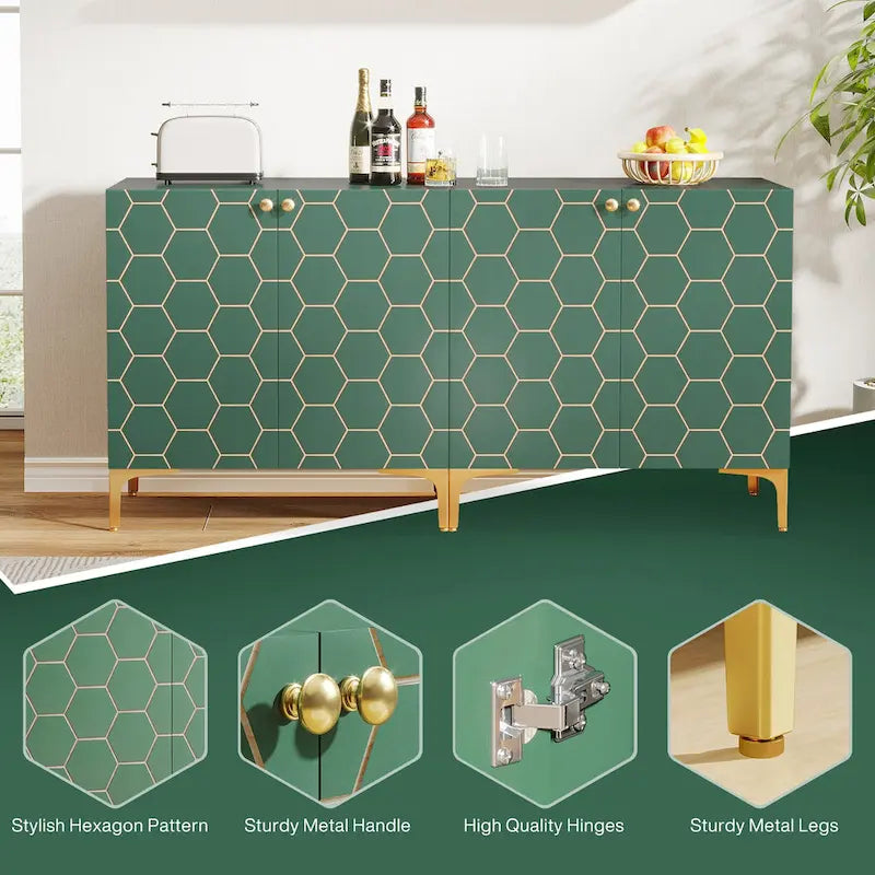 31.5 Mobiletto contenitore moderno per soggiorno e cucina (Set di 2)