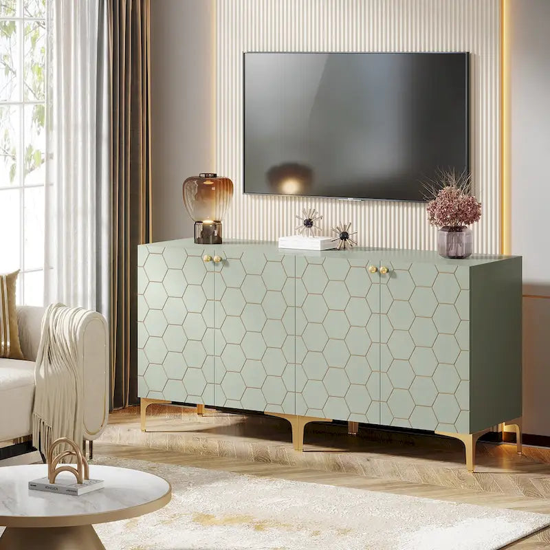 31.5 Mobiletto contenitore moderno per soggiorno e cucina (Set di 2)