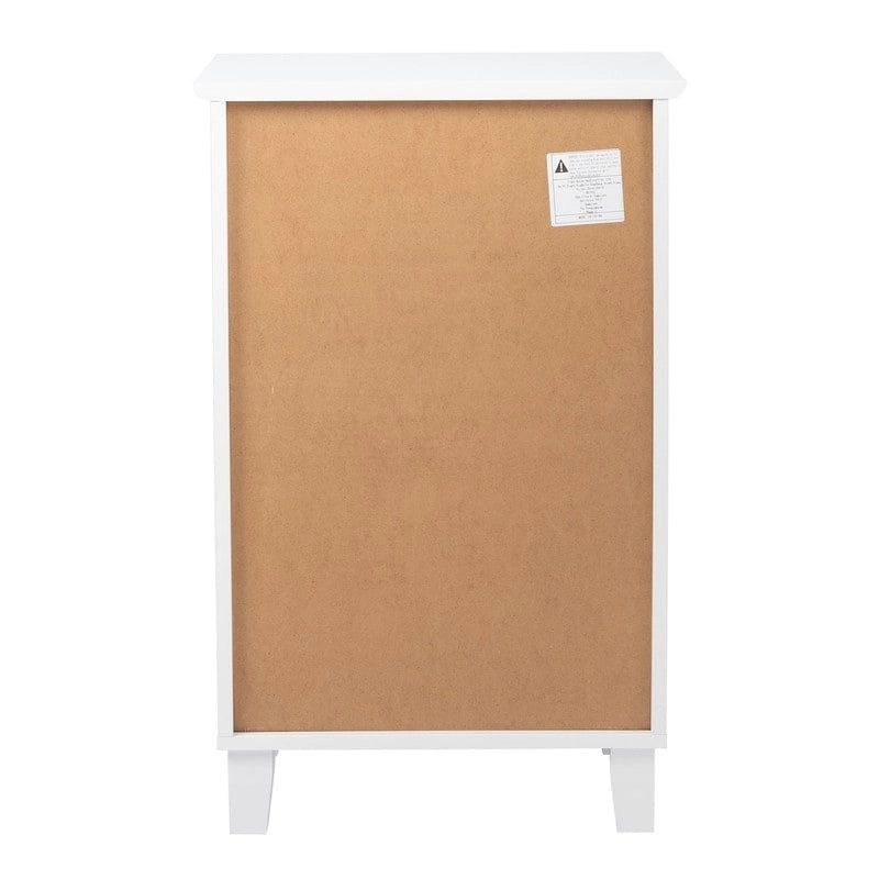 Comodino in MDF con due cassetti