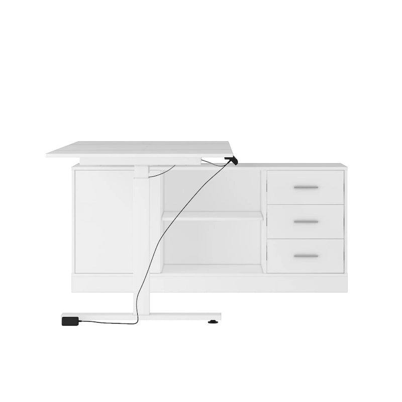 Scrivania Regolabile in Altezza Super Dimensioni con Sollevamento Elettrico - Piano da 160x80 cm