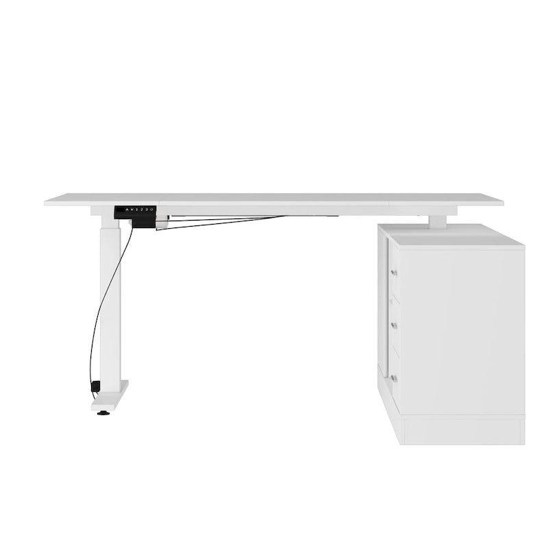 Scrivania Regolabile in Altezza Super Dimensioni con Sollevamento Elettrico - Piano da 160x80 cm