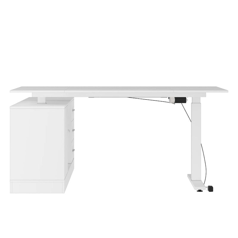 Scrivania Regolabile in Altezza Super Dimensioni con Sollevamento Elettrico - Piano da 160x80 cm