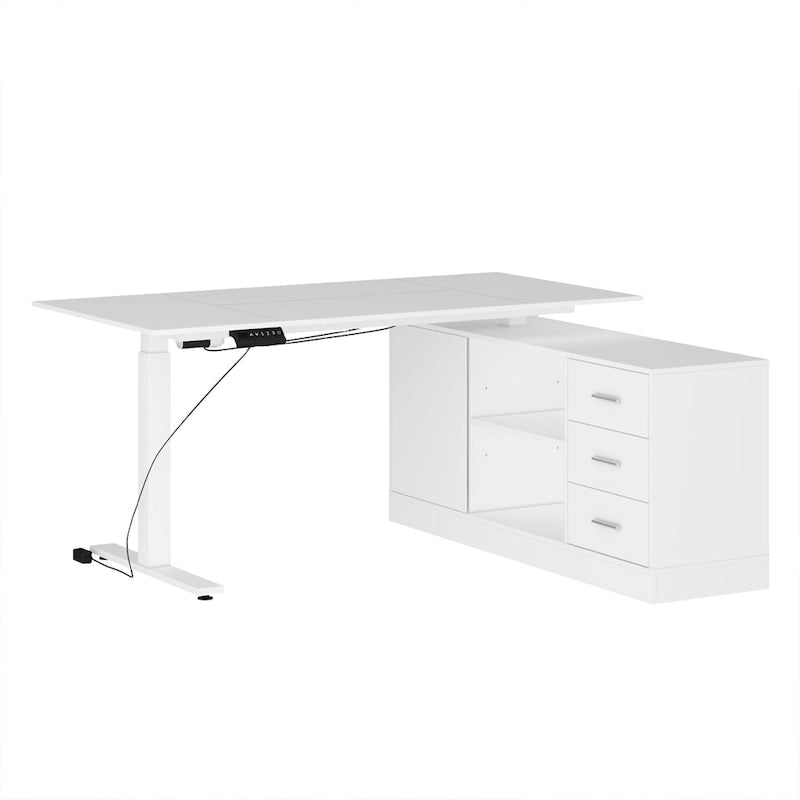 Scrivania Regolabile in Altezza Super Dimensioni con Sollevamento Elettrico - Piano da 160x80 cm