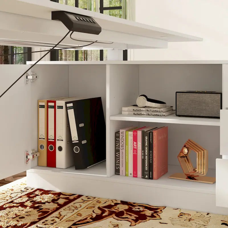 Scrivania Regolabile in Altezza Super Dimensioni con Sollevamento Elettrico - Piano da 160x80 cm