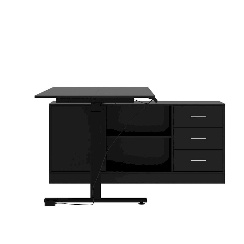 Scrivania Regolabile in Altezza Super Dimensioni con Sollevamento Elettrico - Piano da 160x80 cm