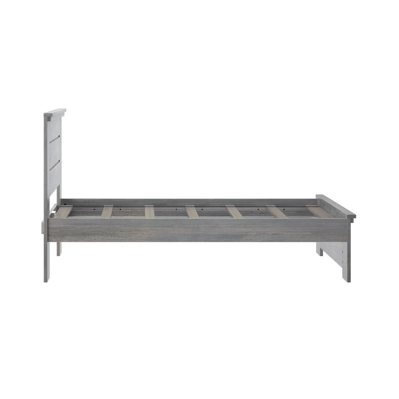 Plank and Beam Farmhouse Twin Bed with Panel Headboard