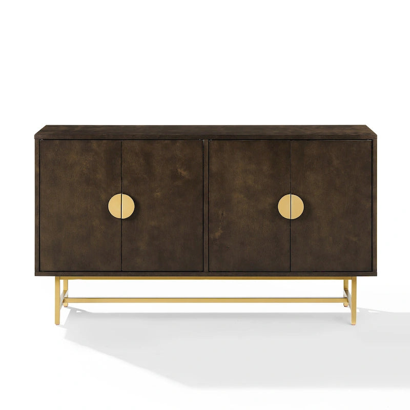 Crosley Blair Credenza Marrone Scuro/Oro