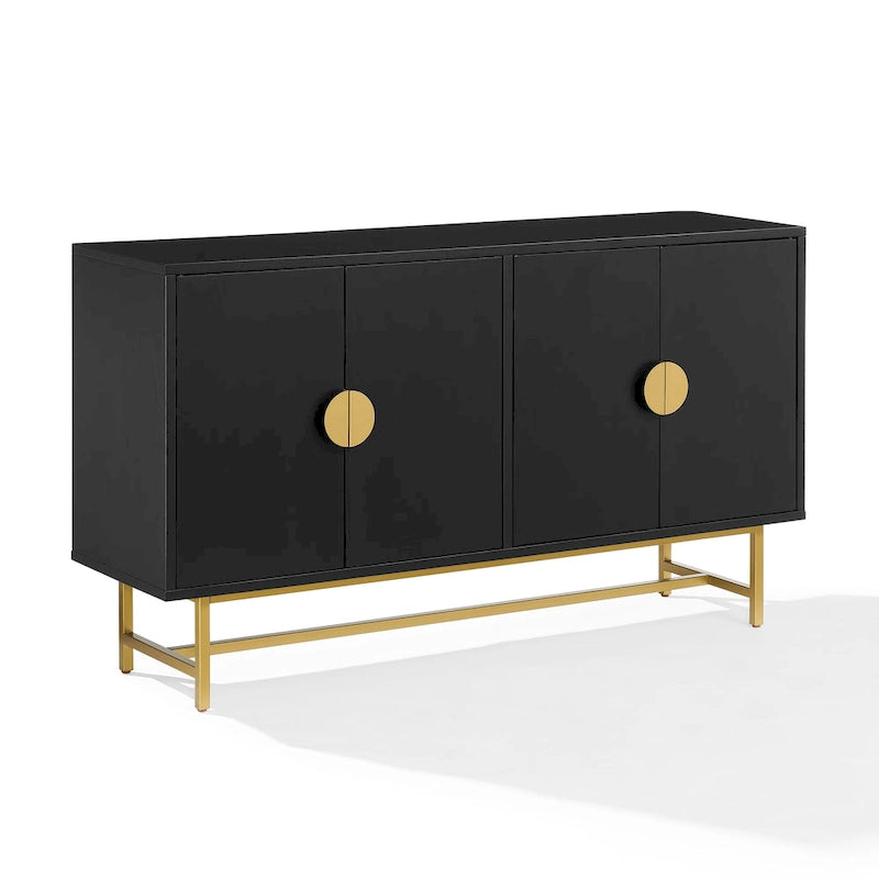 Crosley Blair Credenza Marrone Scuro/Oro