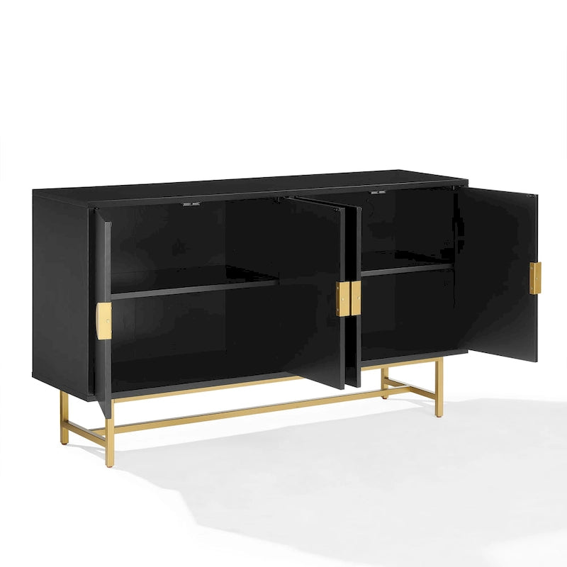 Crosley Blair Credenza Marrone Scuro/Oro
