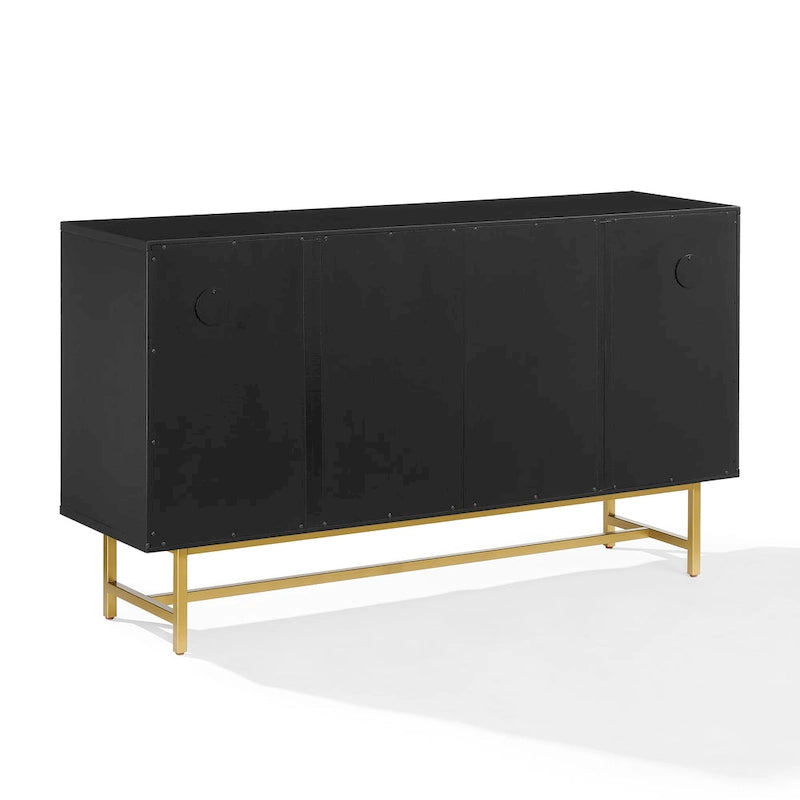 Crosley Blair Credenza Marrone Scuro/Oro