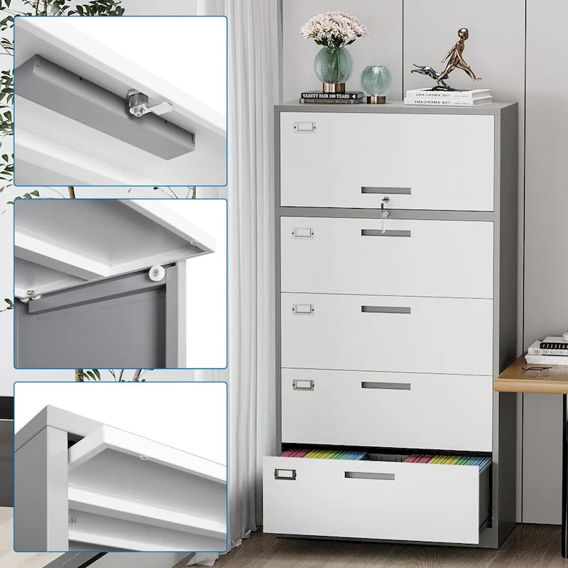 Armadio metallico a cassetti con serratura