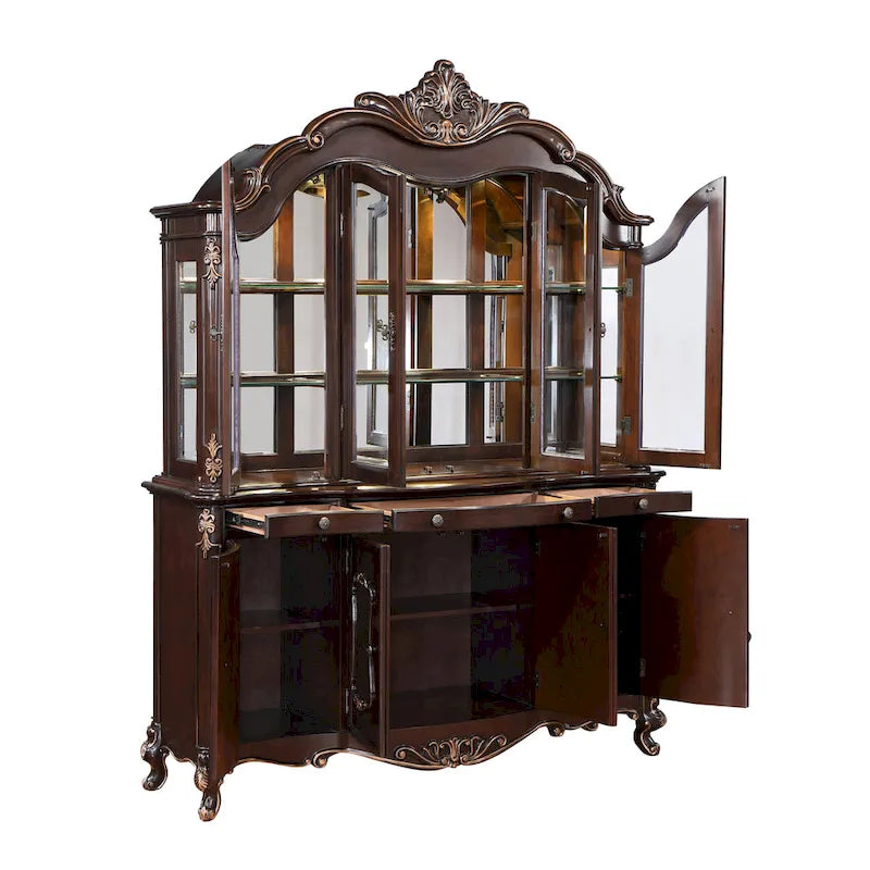 Nuovi mobili classici credenza da cucina Gramercy in ciliegio