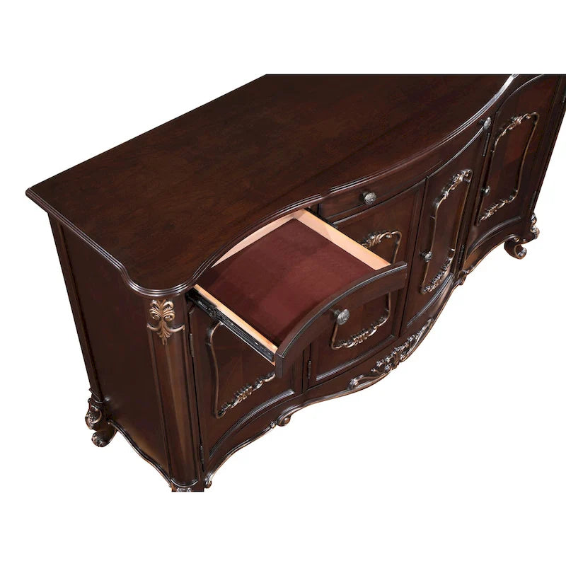 Nuovi mobili classici credenza da cucina Gramercy in ciliegio