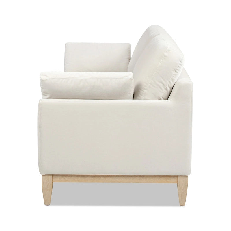Pasadena 75.5 Velvet Modern Farmhouse Loose Pillow-Back Sofa