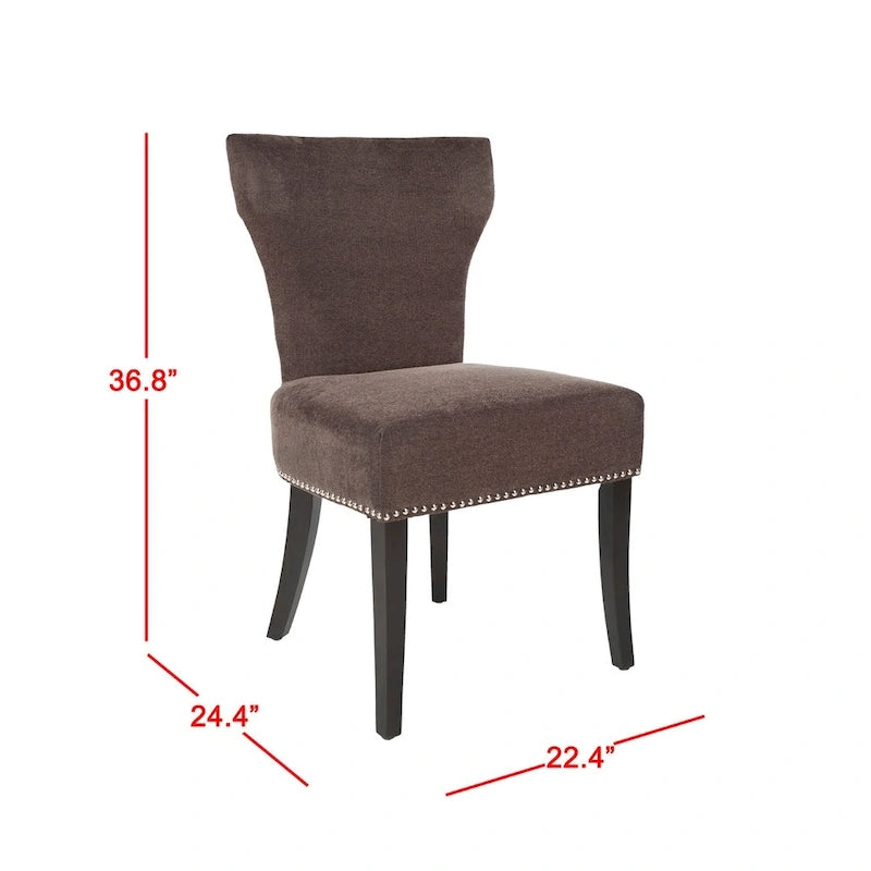 SAFAVIEH Tashina Nailhead Dining Chair (Set of 2) - 23Wx26Dx37H