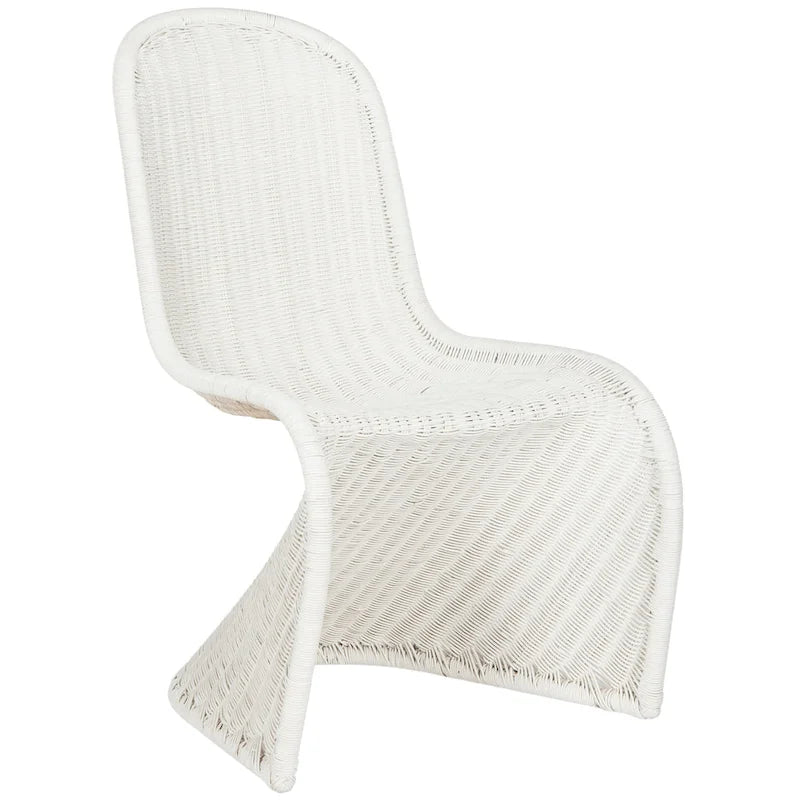 SAFAVIEH Baukje Grey Wicker Dining Chair (Set of 2) - 19Wx26Dx35H