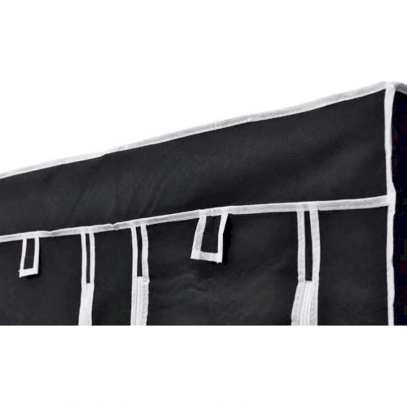 vidaXL Folding Wardrobe Black 43 x 18 x 69 - 43 x 18 x 69