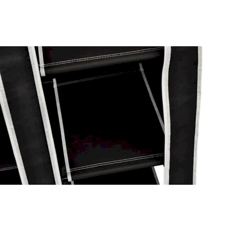 vidaXL Folding Wardrobe Black 43 x 18 x 69 - 43 x 18 x 69