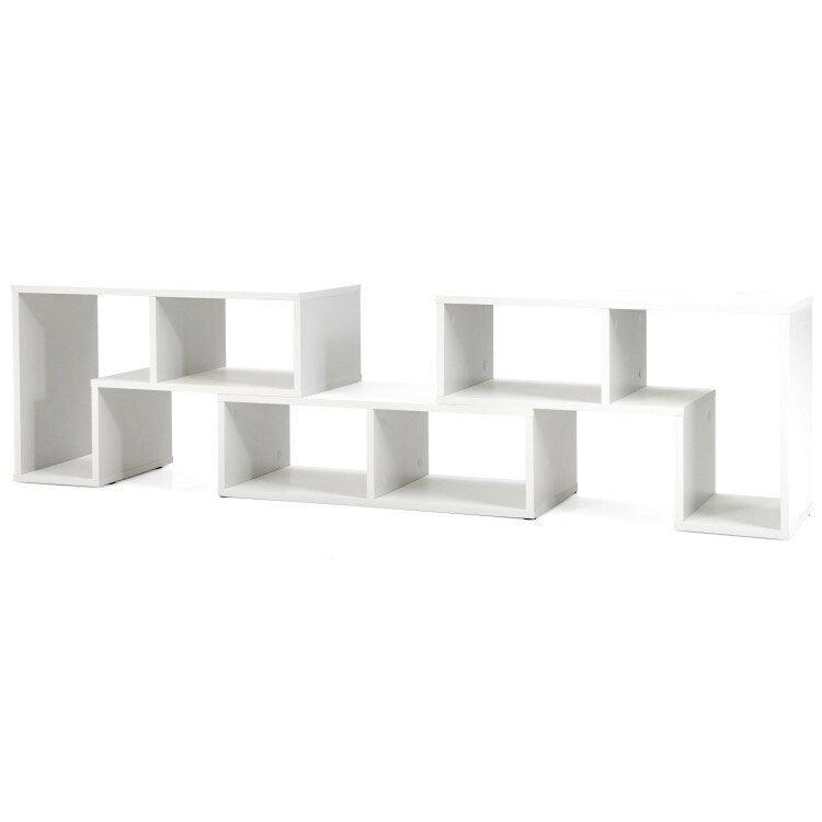 3 Pieces TV Stand Console Entertainment Center for TVs up To 65 Inch with Bookcase Shelves - 26.5 x 12 x 17 (L x W x H)