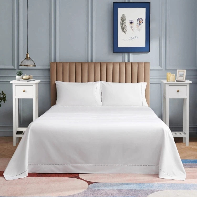 2 Tier Slim Rectangular Nightstand with Drawer Shelf and Acacia Wood Frame - 13.5L x 11.5W x 31.5H