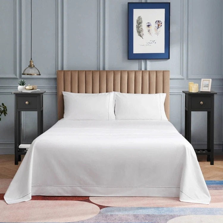 2 Tier Slim Rectangular Nightstand with Drawer Shelf and Acacia Wood Frame - 13.5L x 11.5W x 31.5H