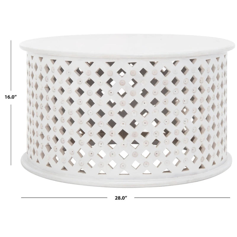 SAFAVIEH Pere Tavolino Rotondo - 71 L x 71 P x 40 A - 71Lx71Px40A