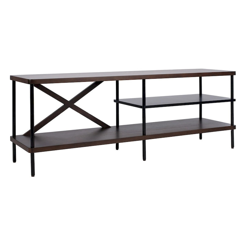 SAFAVIEH Tawny Industrial Media 55 TV Stand - 55.1 x 15 x 19.7 - 55Wx15Dx20H