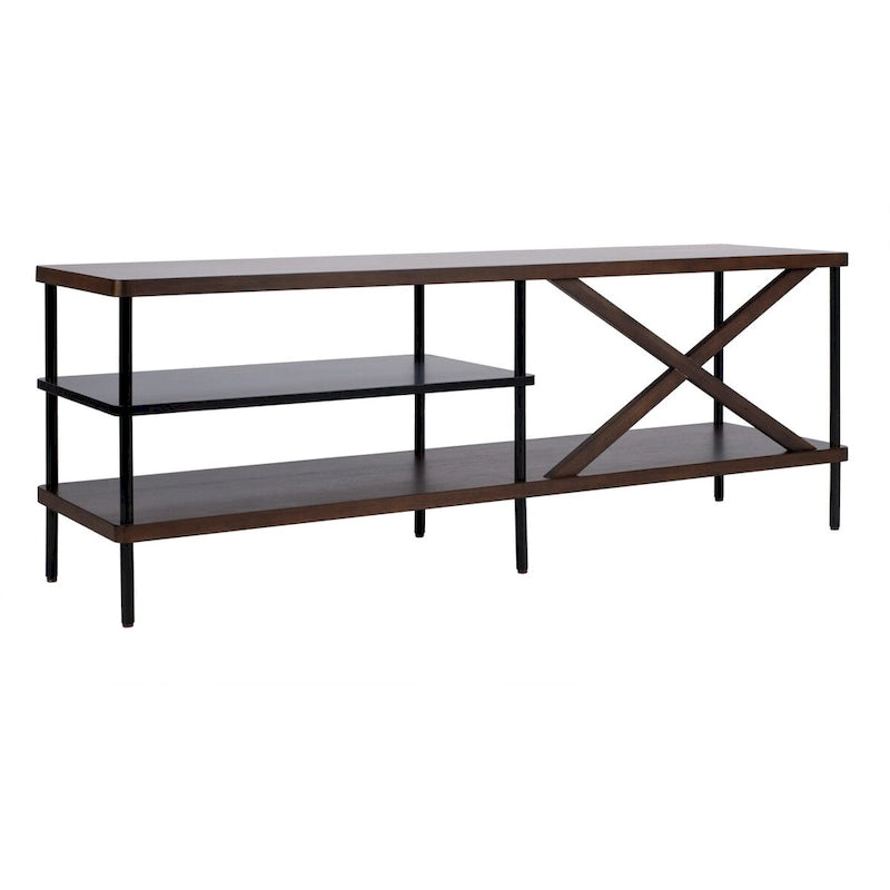SAFAVIEH Tawny Industrial Media 55 TV Stand - 55.1 x 15 x 19.7 - 55Wx15Dx20H