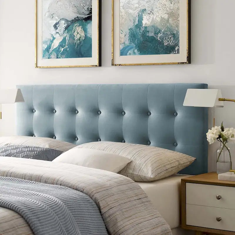 Copper Grove Windsheim King-size Tufted Velvet Headboard