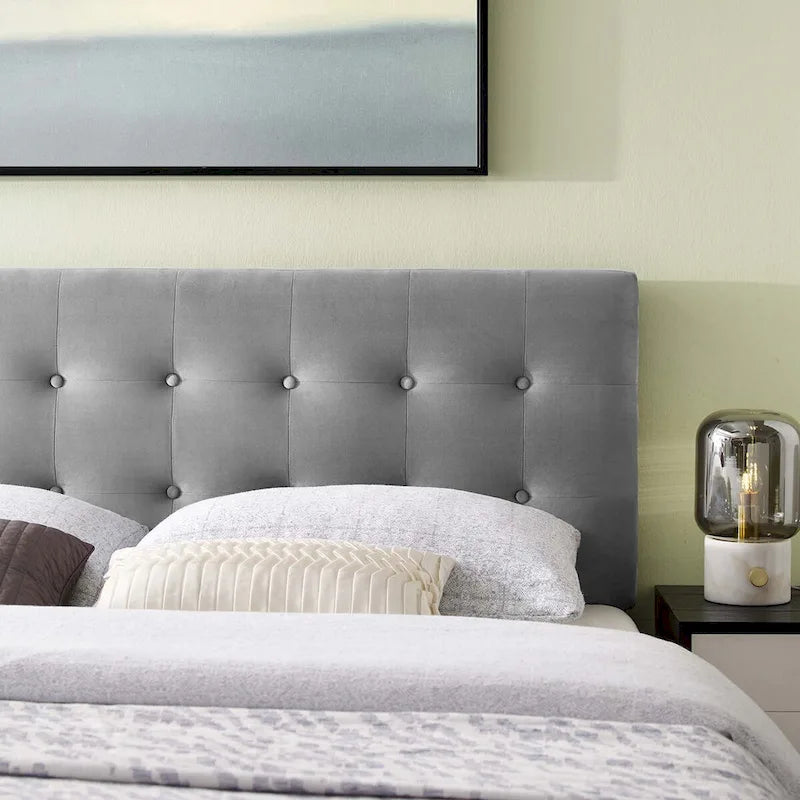 Copper Grove Windsheim King-size Tufted Velvet Headboard