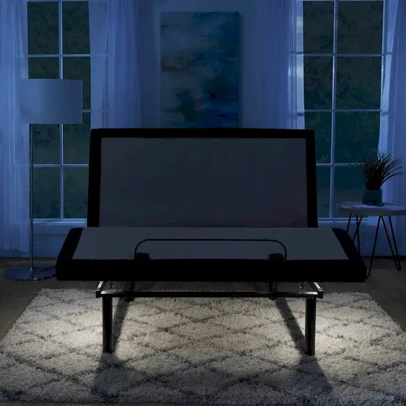 Nestl Adjustable Massaging Bed Frame Base with Wireless Remote