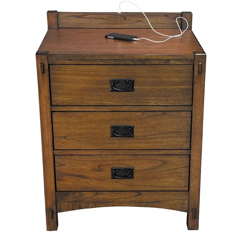 Aira 3-piece Solid Wood Queen Storage Bedroom Set