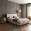 Marconi Platform Bed with Storage Headboard