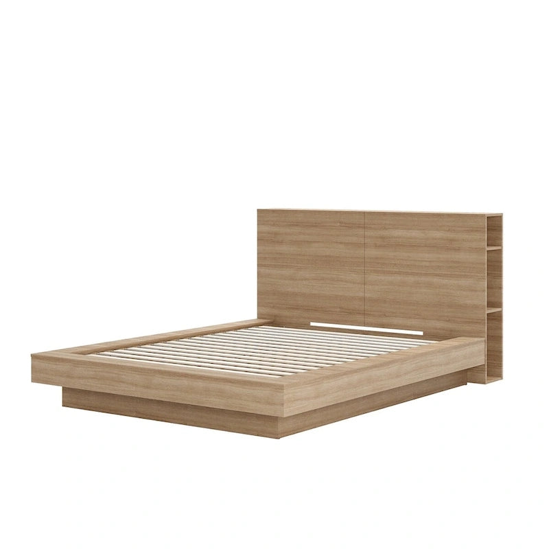 Marconi Platform Bed with Storage Headboard