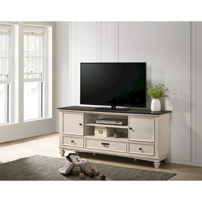 Set Camera da Letto 5 Pezzi Roseanne Pannello Color Crema Marrone