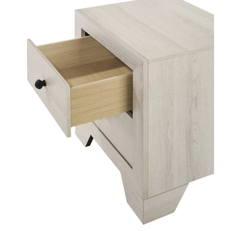 Annis 3 Piece White Platform Bedroom Set