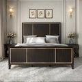 Furniture of America Nyx Modern Espresso Solid Wood Panel Bed
