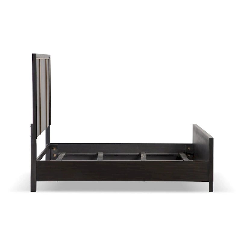Furniture of America Nyx Letto a pannelli moderno in legno massiccio Espresso