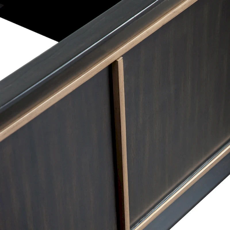 Furniture of America Nyx Letto a pannelli moderno in legno massiccio Espresso