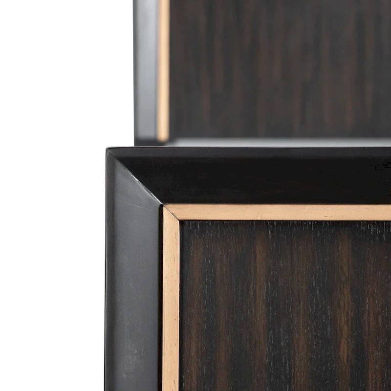 Furniture of America Nyx Letto a pannelli moderno in legno massiccio Espresso